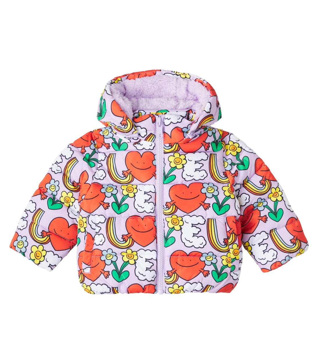 Stella McCartney Kids - جاكيت منفوخ مطبوع للأطفال