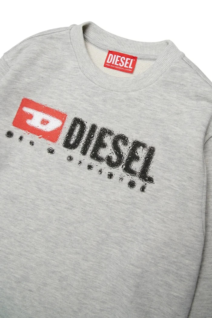 Diesel SDROPS OVER SWEAT-SHIRT Çocuk Pamuklu Sweatshirt