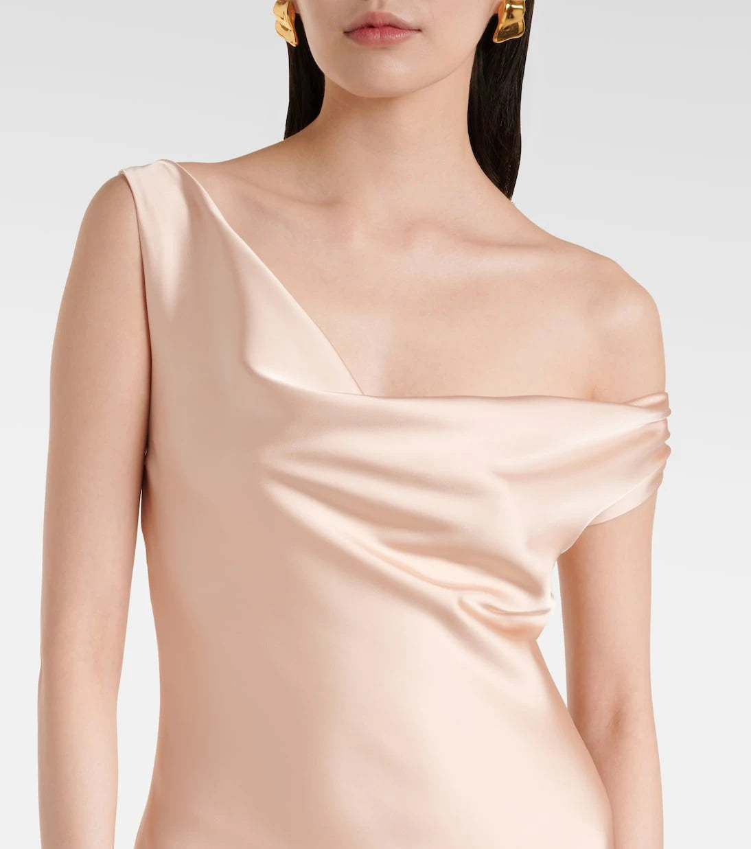 Norma Kamali - Draped satin gown
