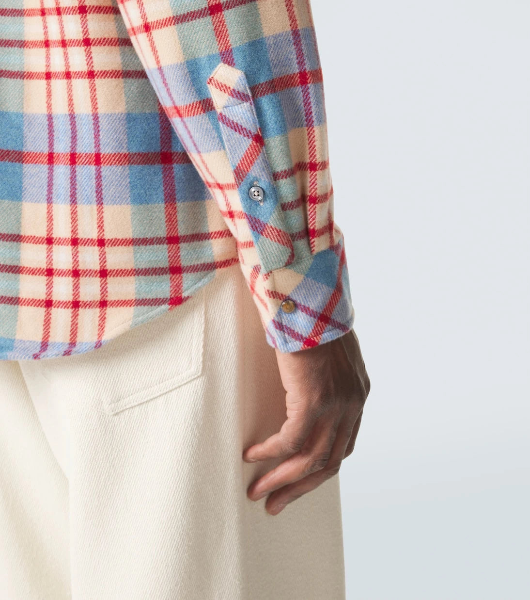 God's True Cashmere - Al's Run plaid cashmere shirt