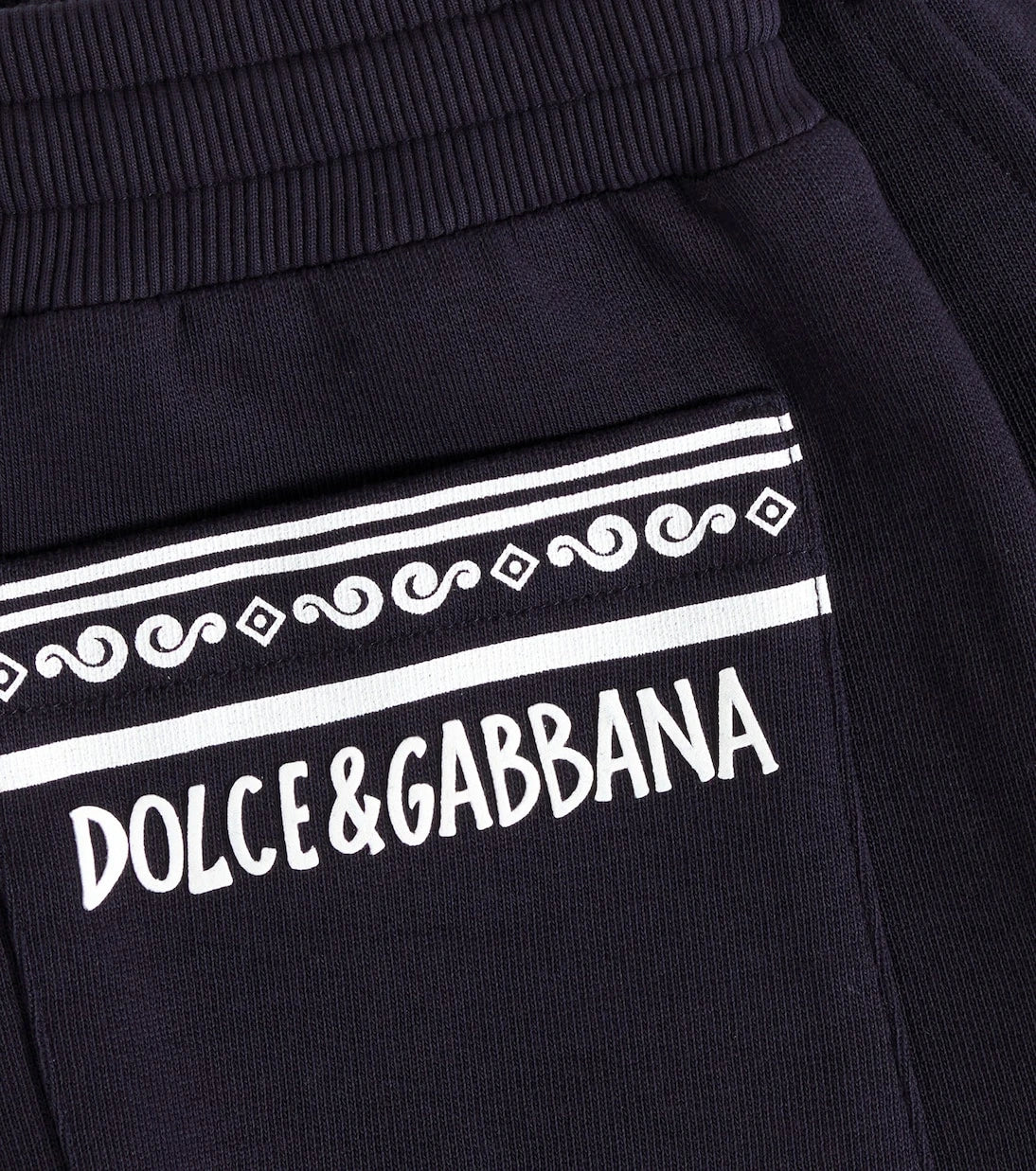 Dolce&Gabbana Kids - شورت قطني جيرسي مزين بالشعار