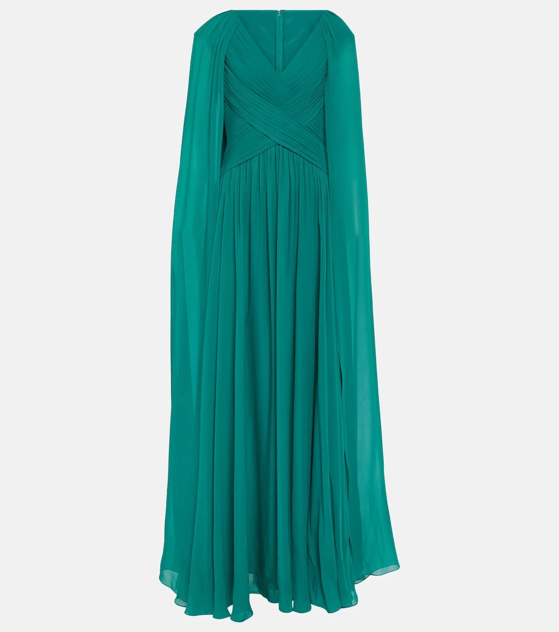 Elie Saab - Caped silk-blend gown
