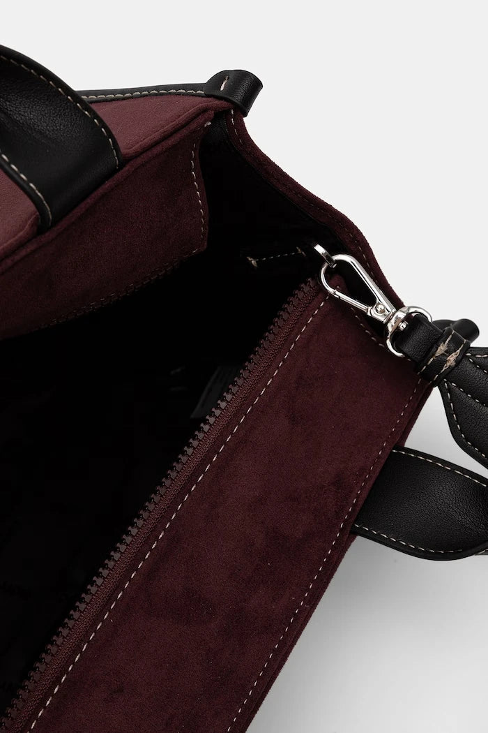 DKNY kadın crossbody suni süet çanta
