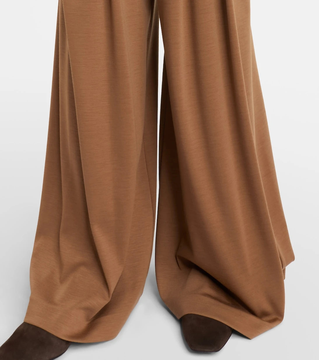 Max Mara - بنطلون Cocco بقصة أرجل واسعة من صوف الفيرجن