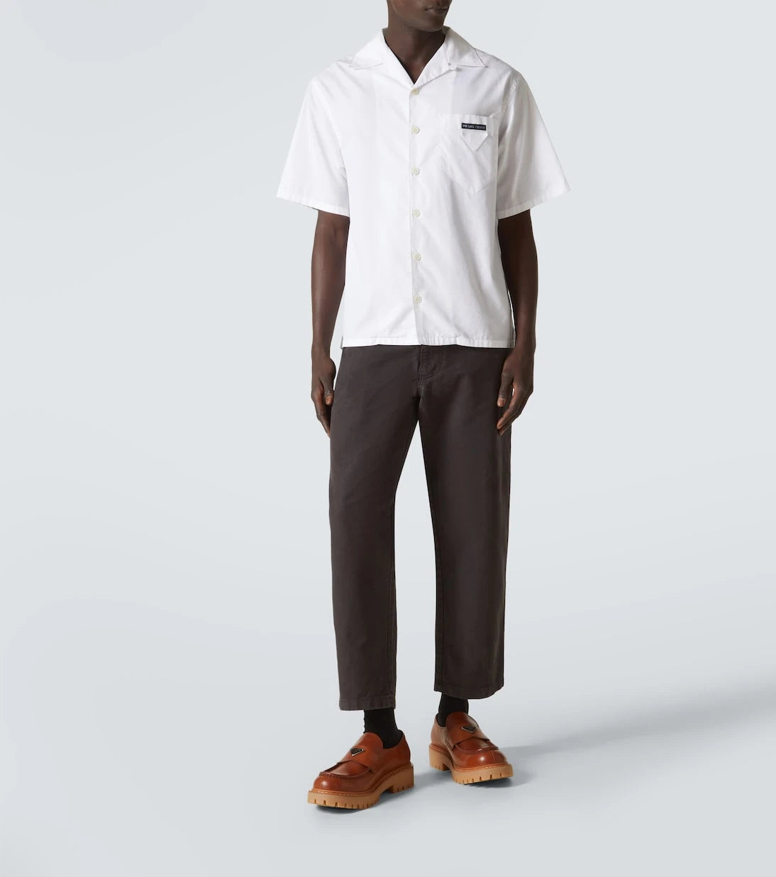Prada - Leather loafers