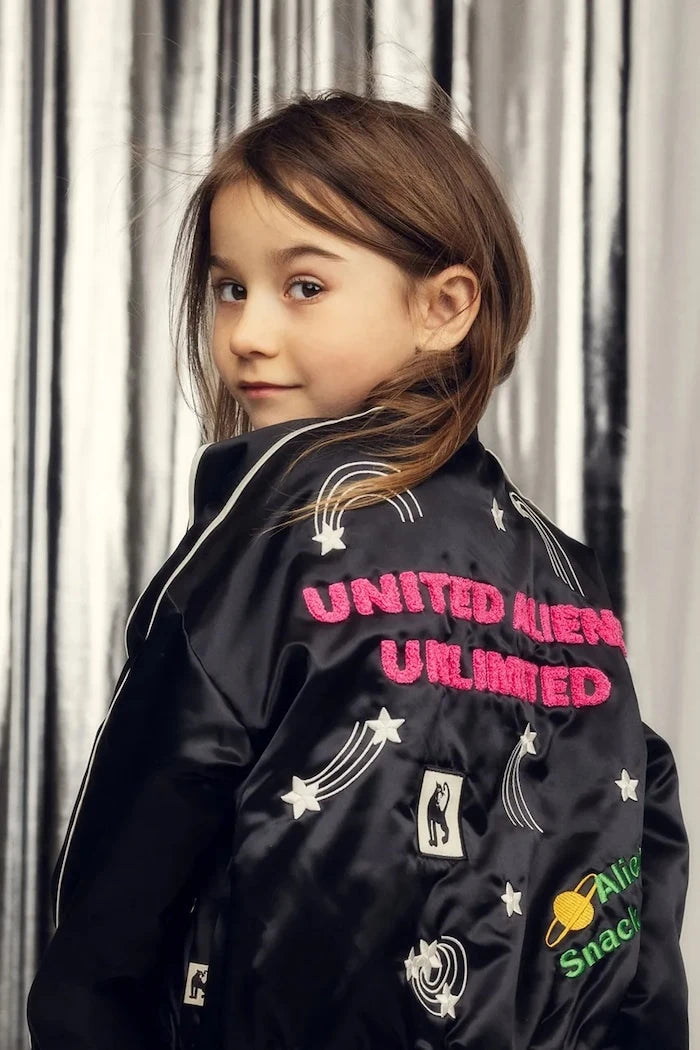 Детско яке бомбър Mini Rodini United aliens