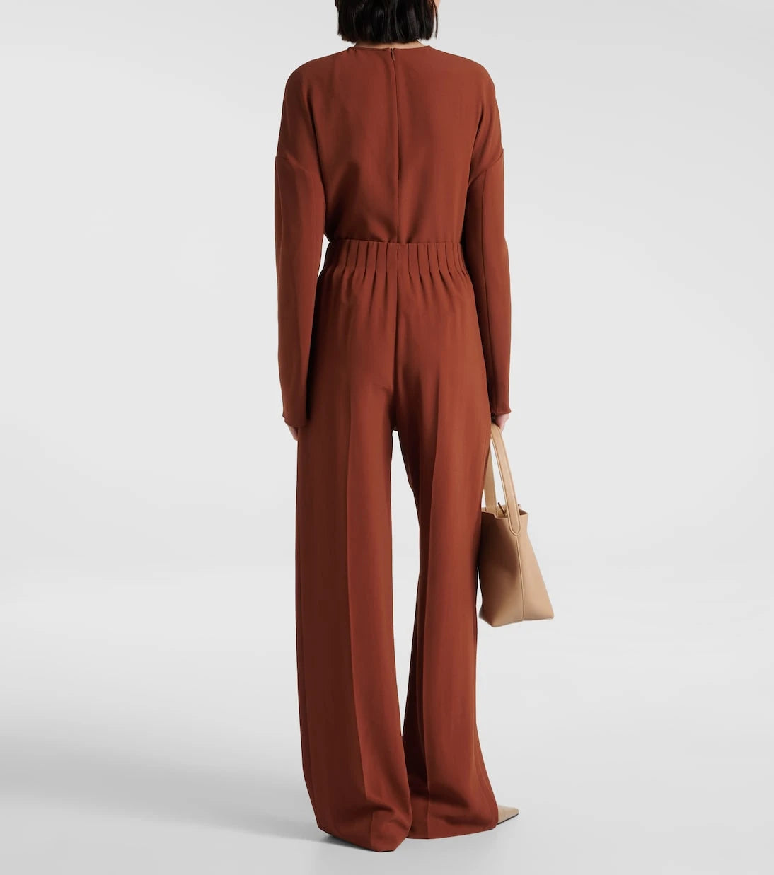 Fforme - Maud high-rise lamé wide-leg pants