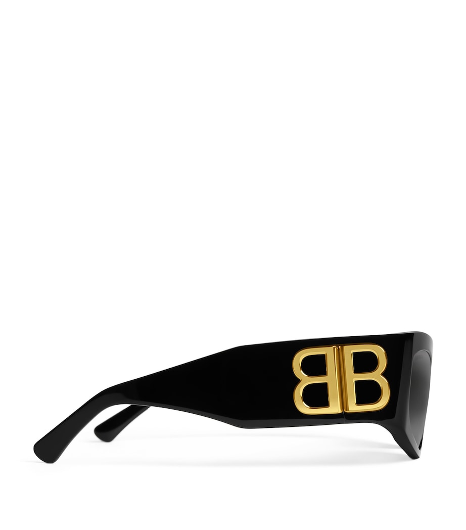 Black Bossy Cat-Eye Sunglasses
