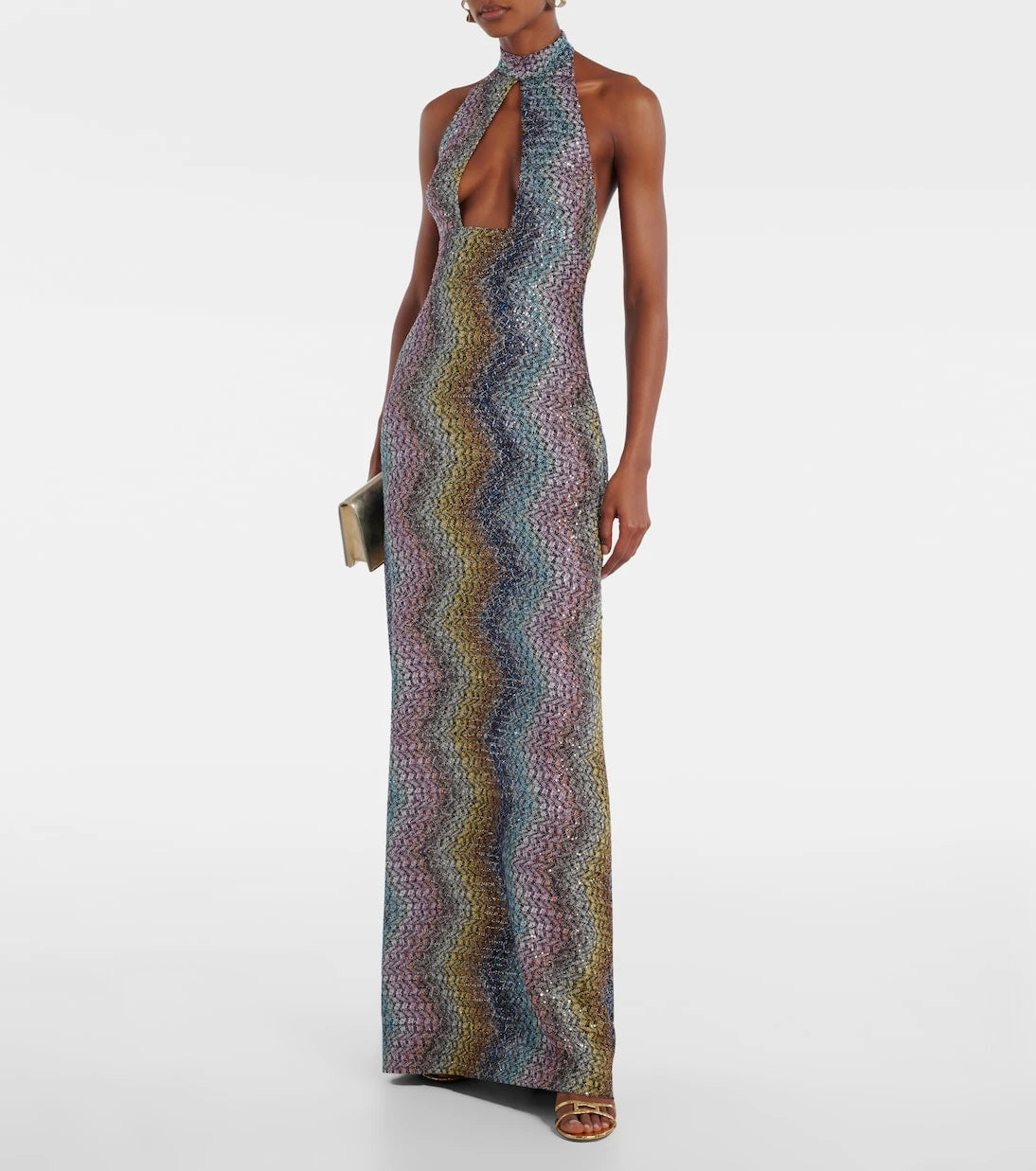 Missoni - Cutout sequined lamé gown