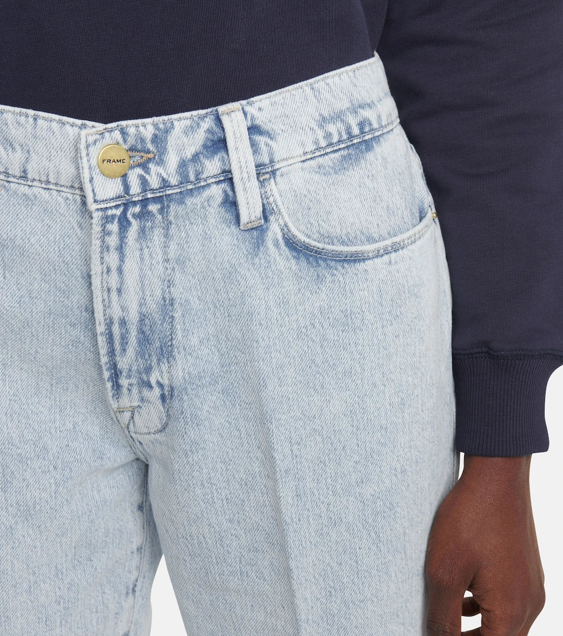 Frame - Le High Straight cropped jeans