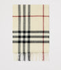 Burberry Beige Cashmere Check Scarf
