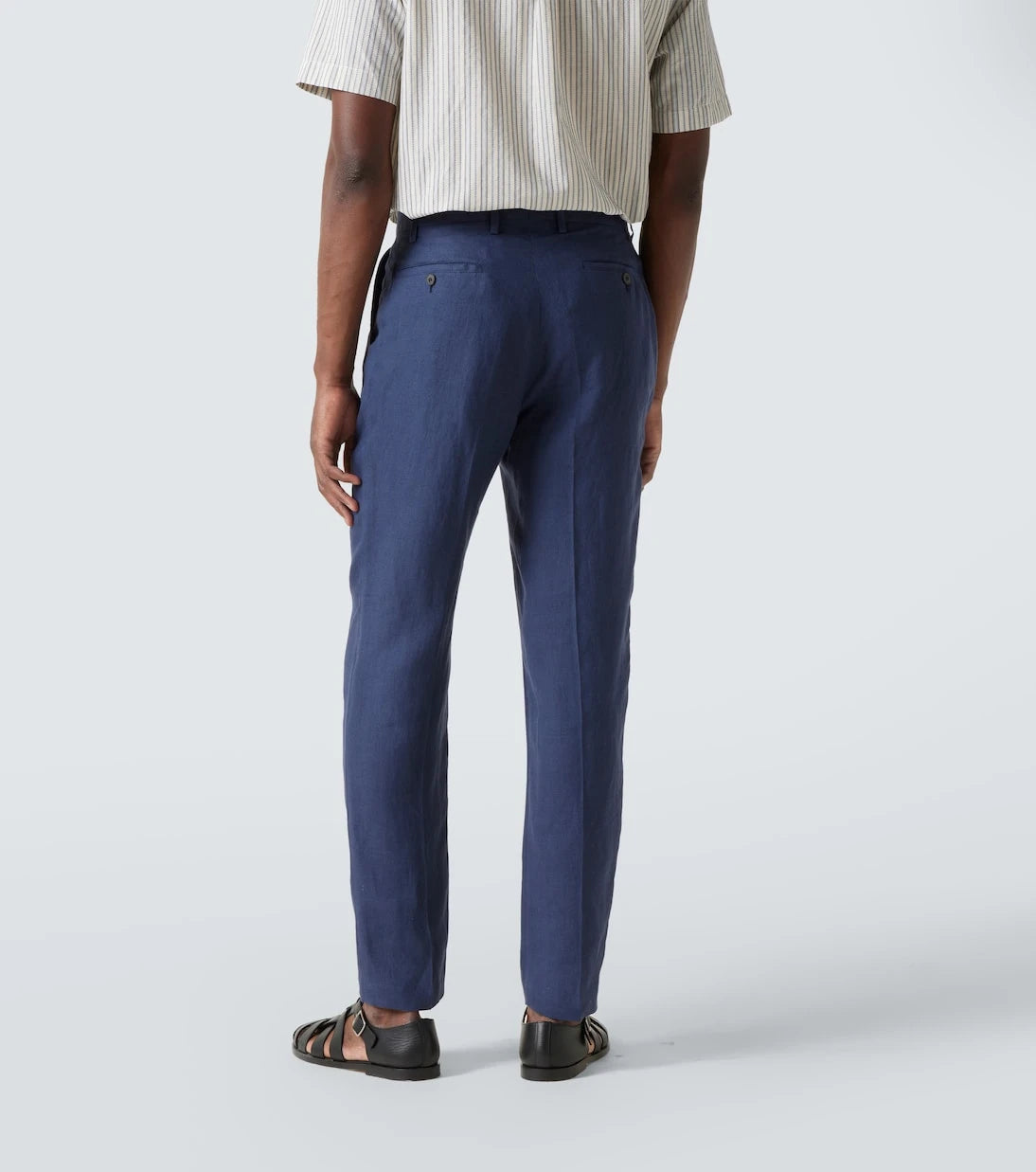 Sunspel - Pleated linen straight pants