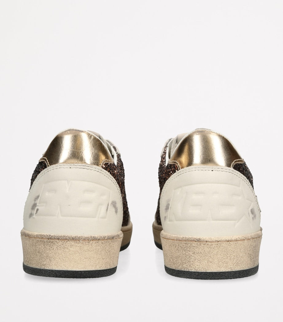 Golden Goose White Glitter Ball Star Sneakers