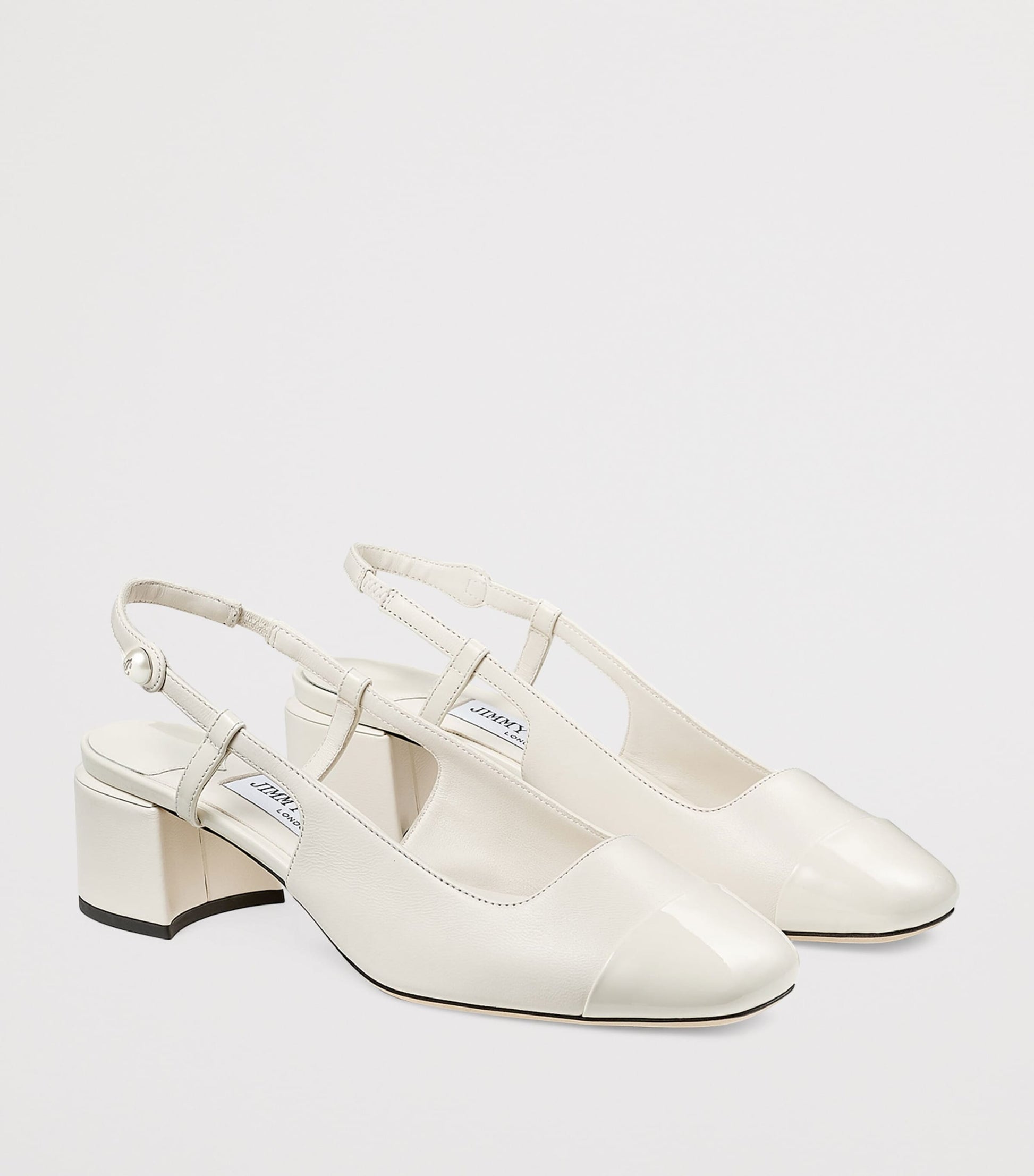 Jimmy Choo Elisa 45 Leather Slingback Pumps