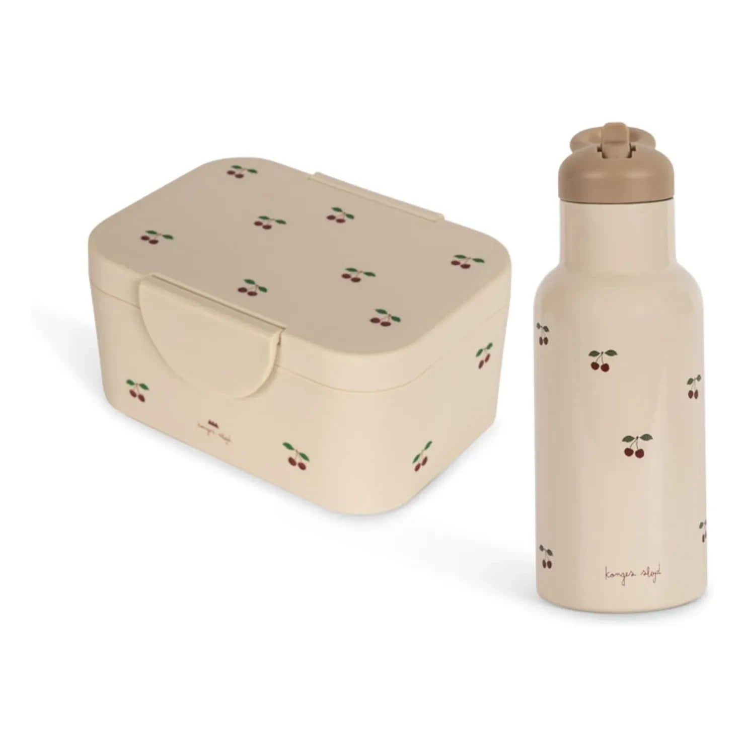 Konges Sløjd - Cherry lunch-box and flask set | Pink