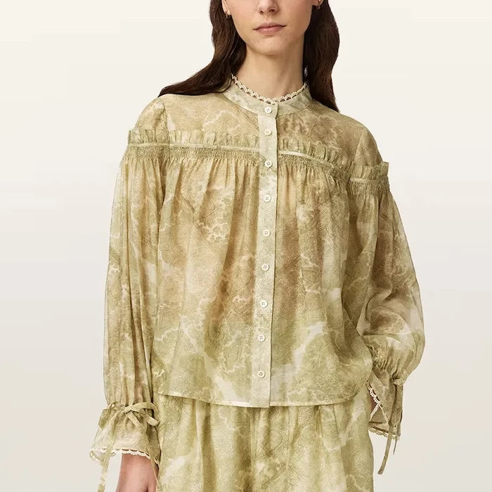 AllSaints риза дамска с лиосел DELPHINE