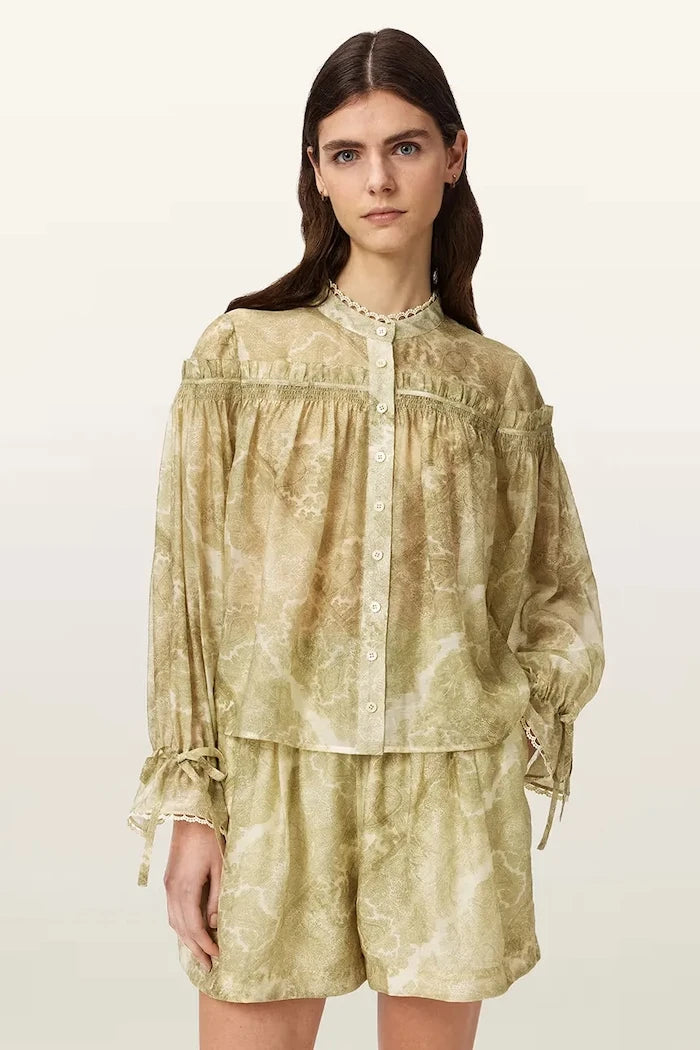 AllSaints риза дамска с лиосел DELPHINE