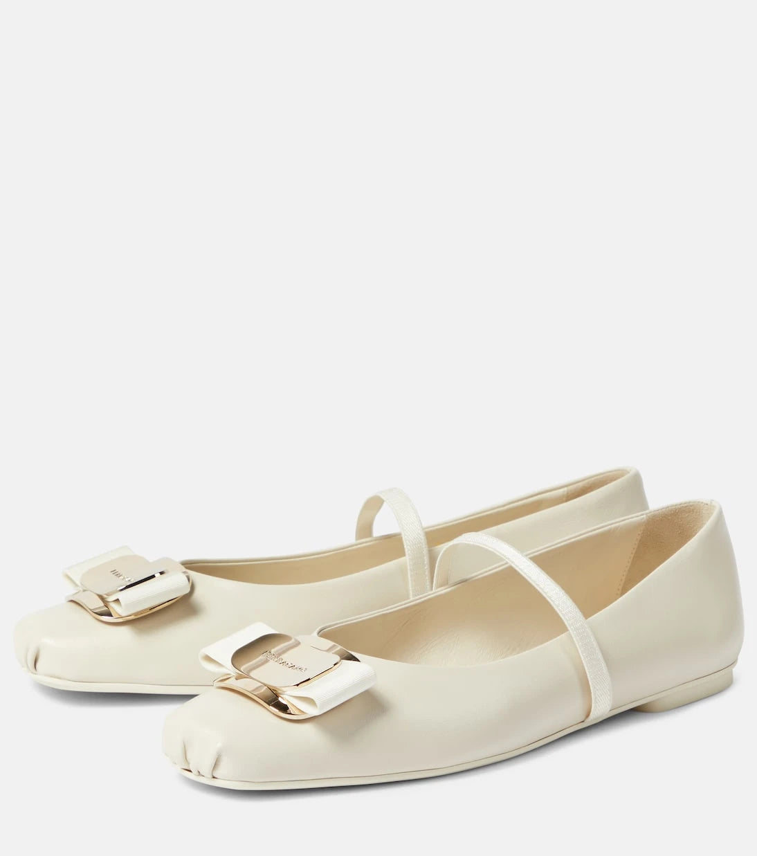 Ferragamo - Zina leather ballet flats