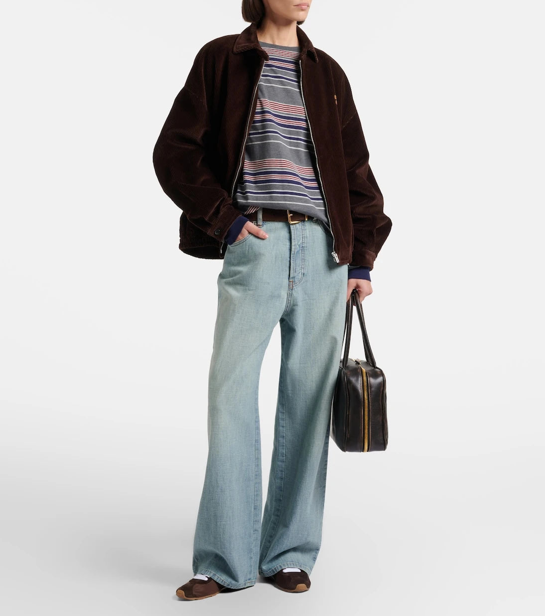 Miu Miu - Plume suede-trimmed sneakers