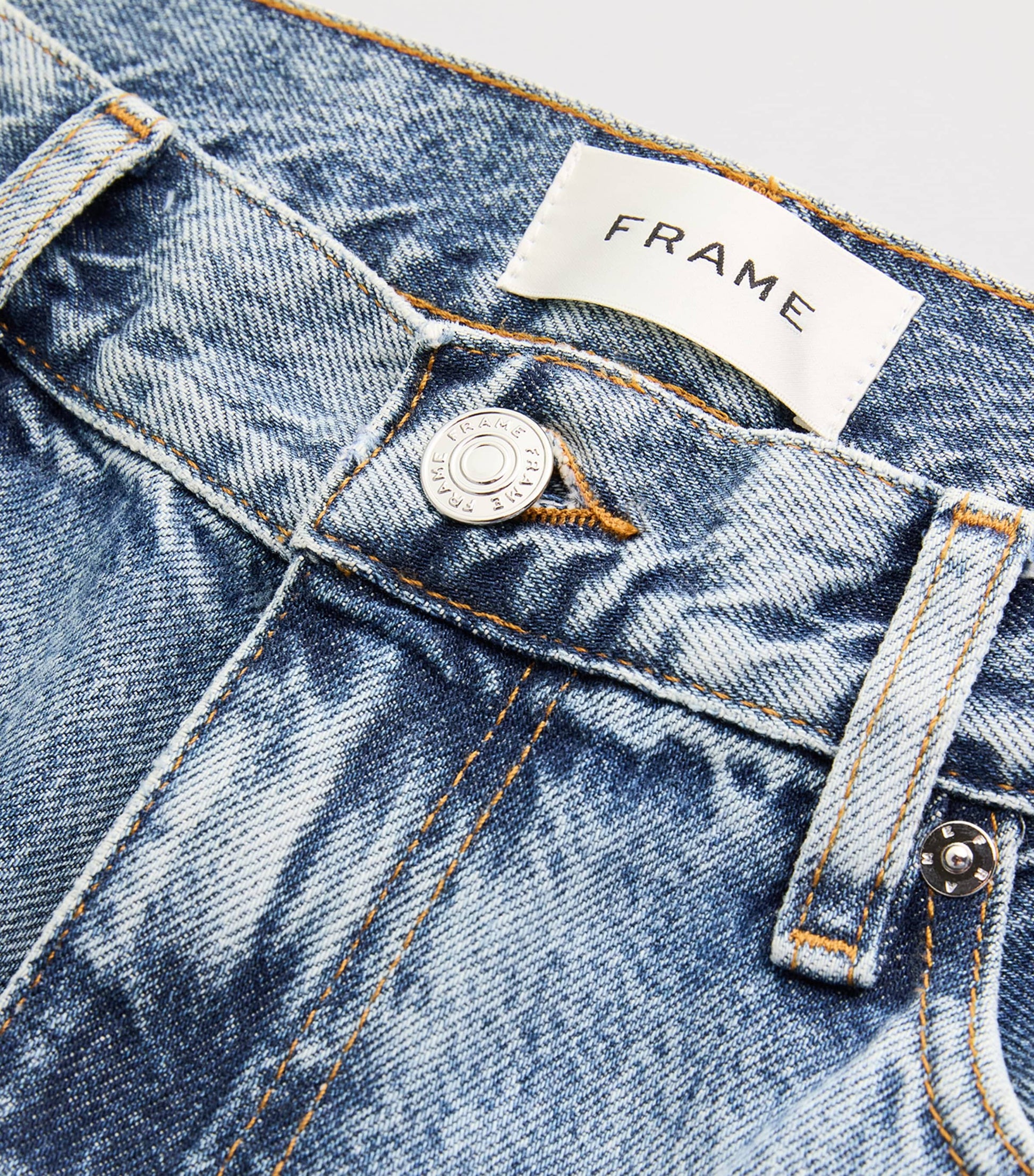 FRAME Blue The Hang Straight Jeans