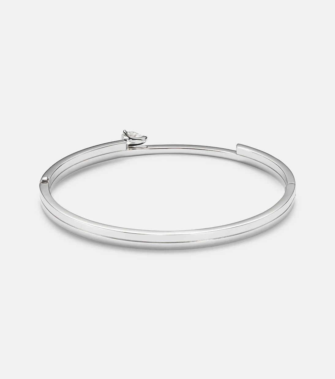 Repossi - Serti Sur Vide 18kt white gold bangle with diamonds