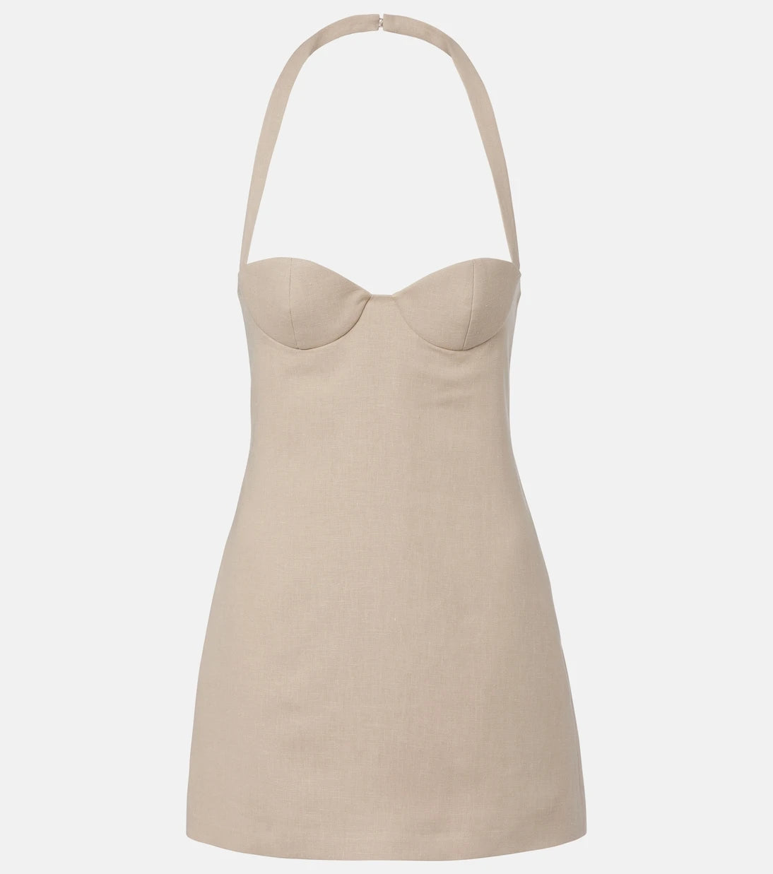 Magda Butrym - Halterneck linen minidress