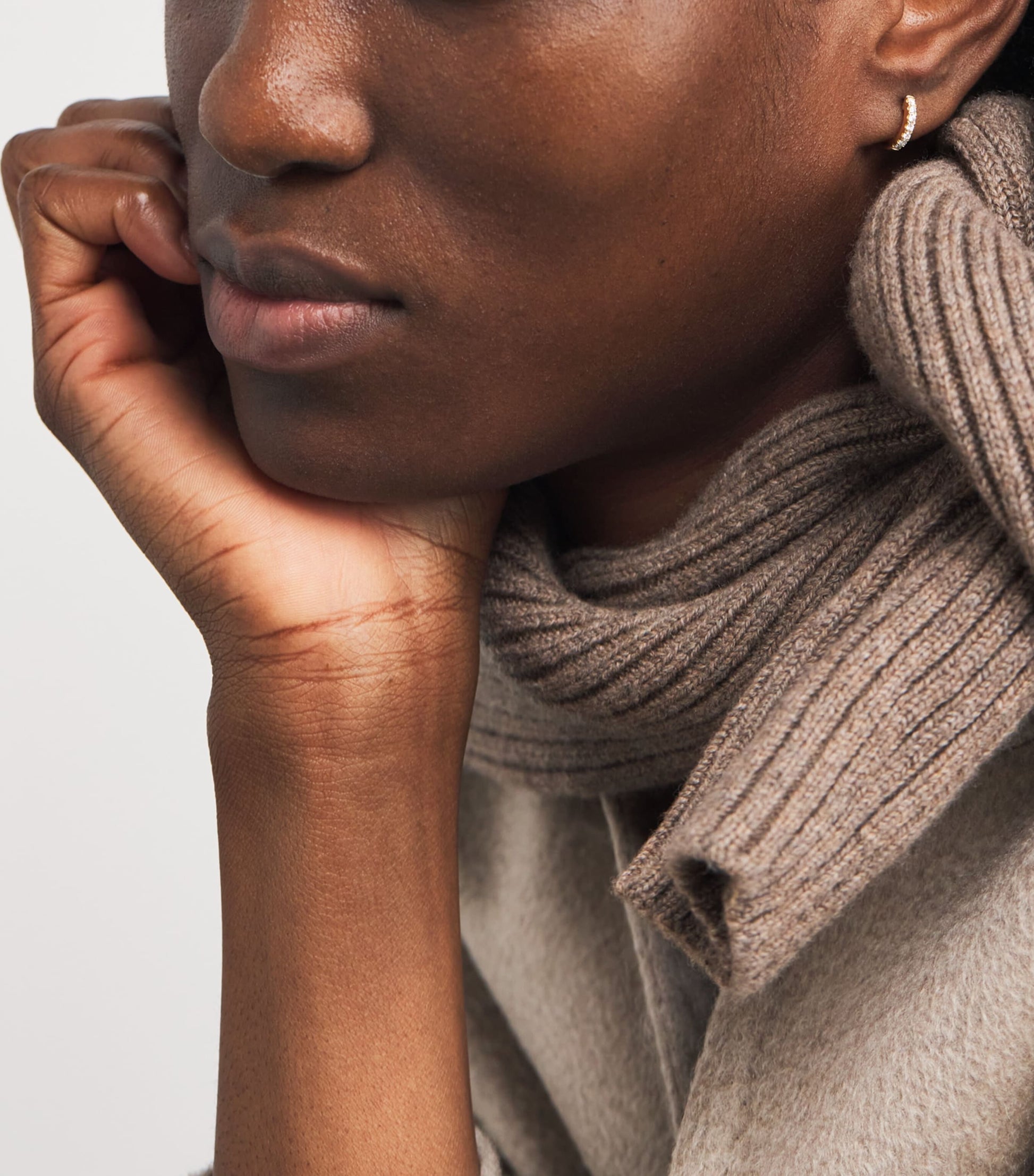 Yellow Gold and Diamond Huggie Earrings (0.20ctw)