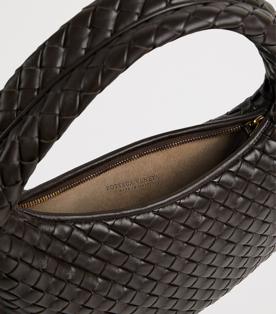 Small Intrecciato Leather Veneta Shoulder Bag