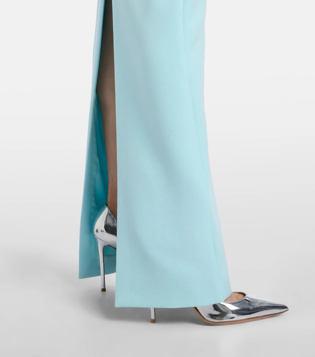 Roland Mouret - Floral-appliqué crêpe gown