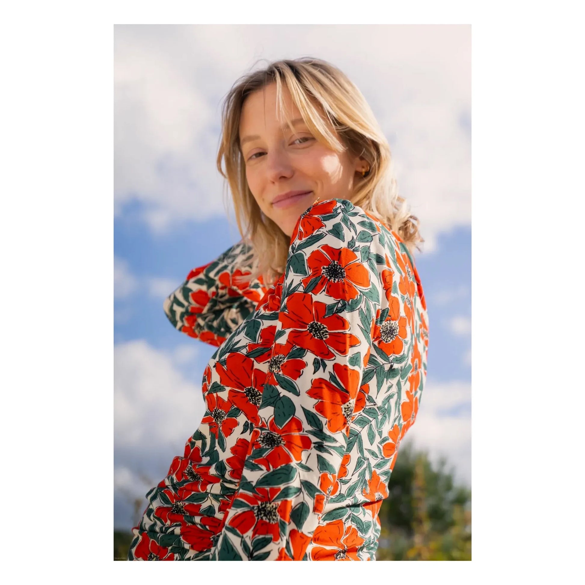 Paloma Collection - Mona Poppy Pregnancy Top | Red
