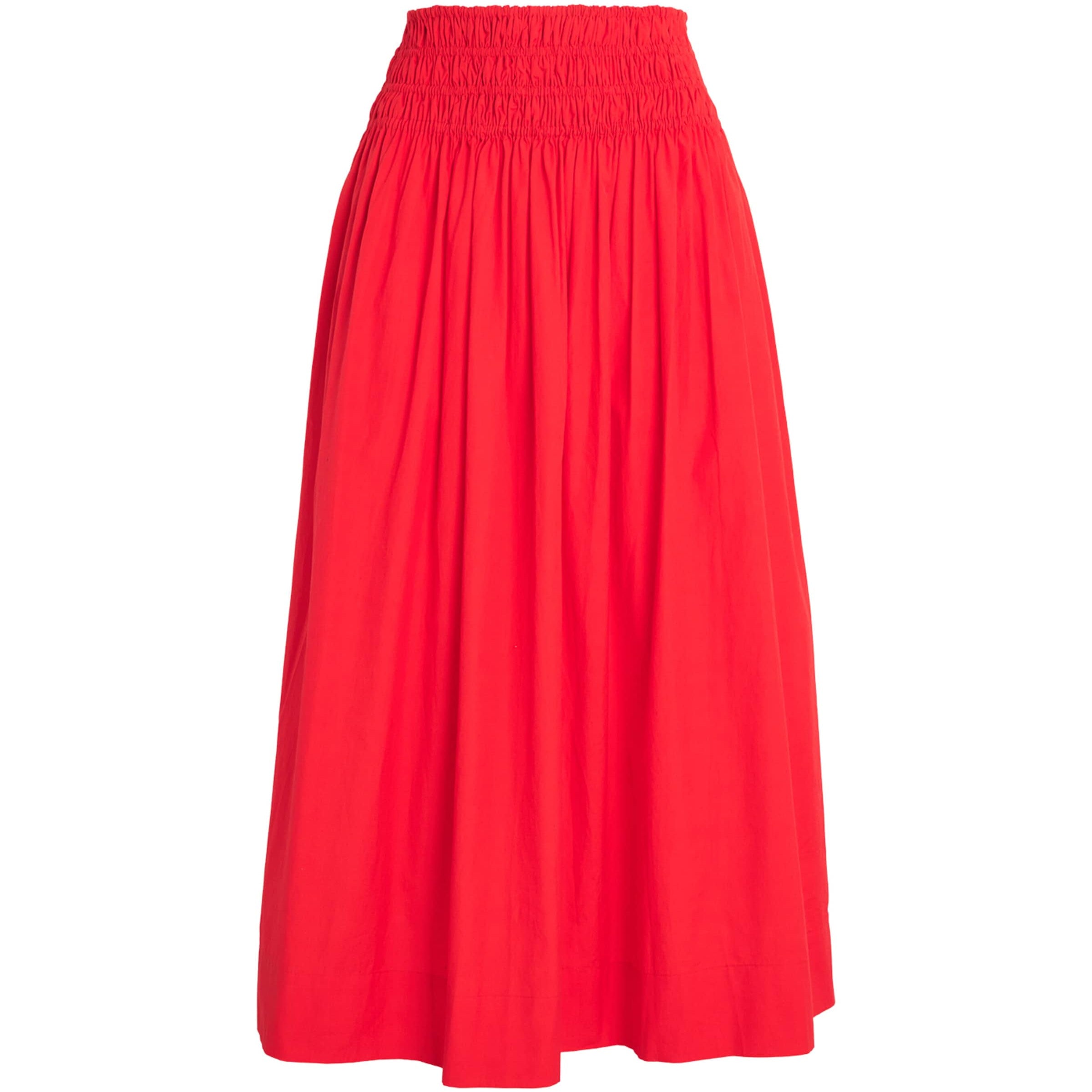 The Great. White Cotton Viola Maxi Skirt