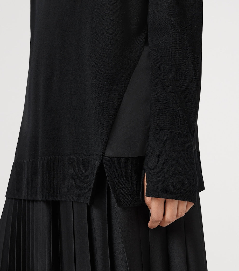 Black Wool Bern Sweater