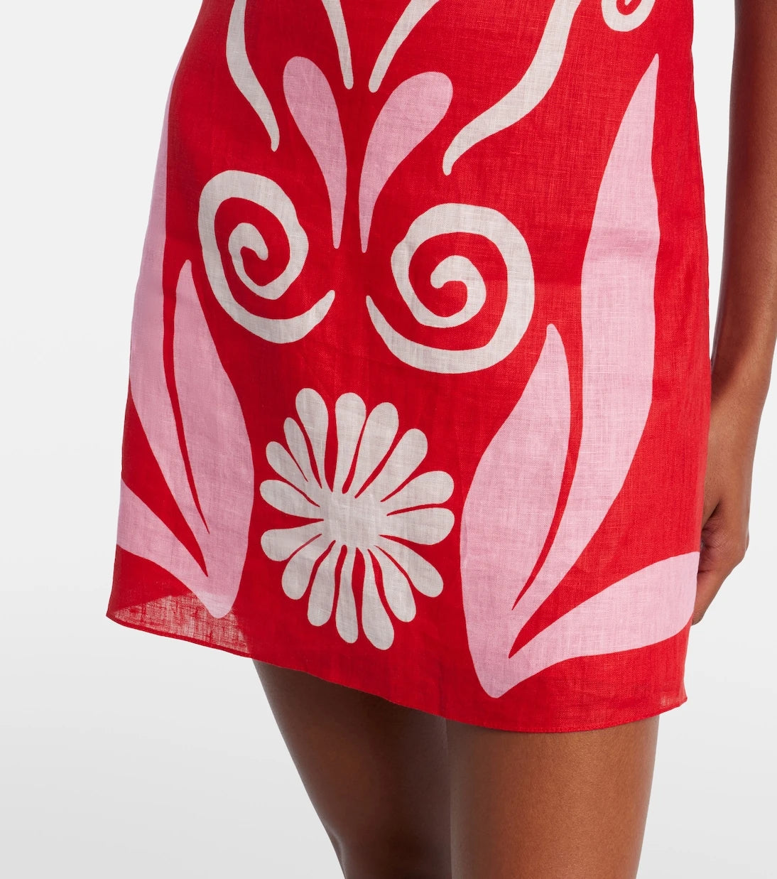 Cala de la Cruz - Ancona printed linen minidress
