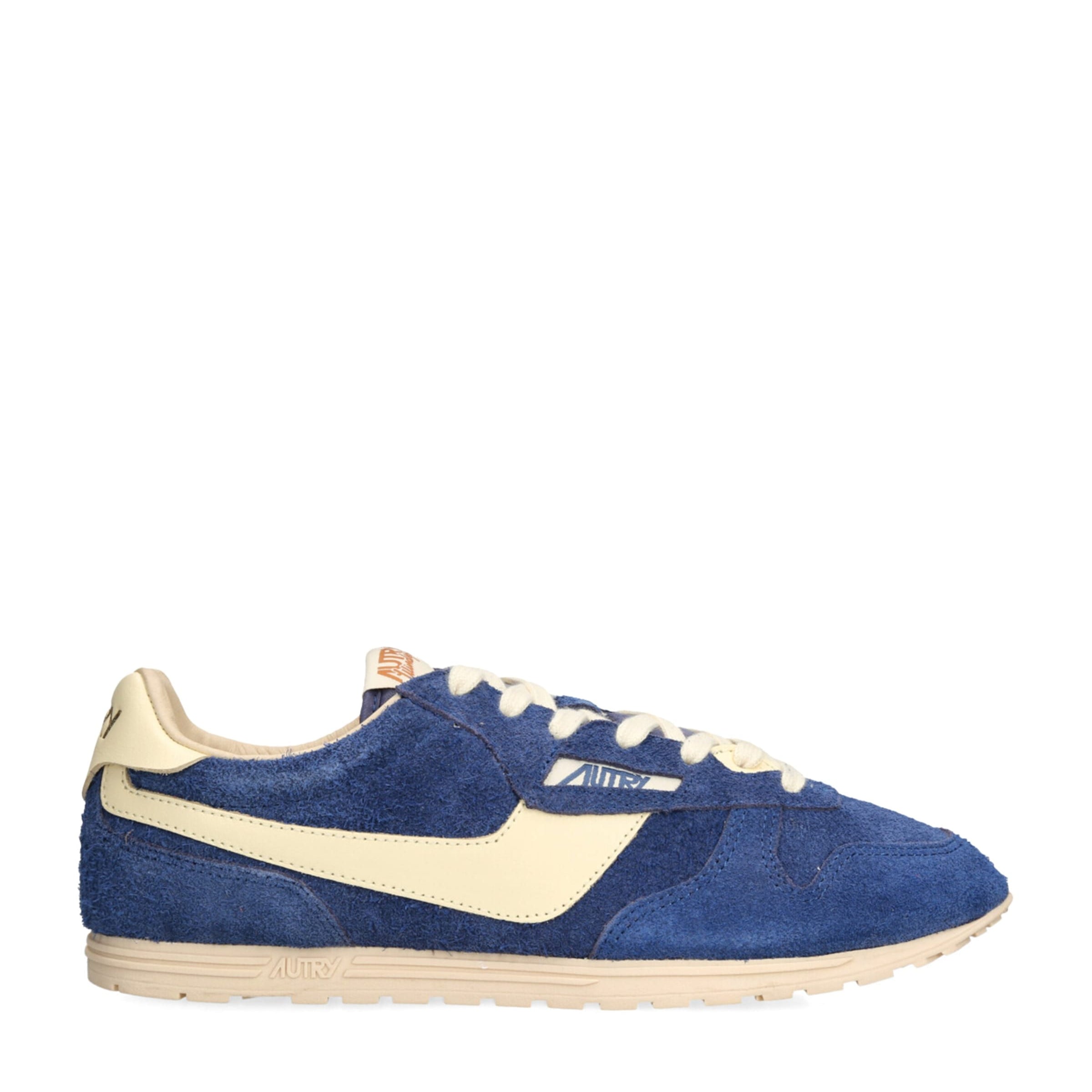 Autry Blue Leather Windspin Low-Top Sneakers