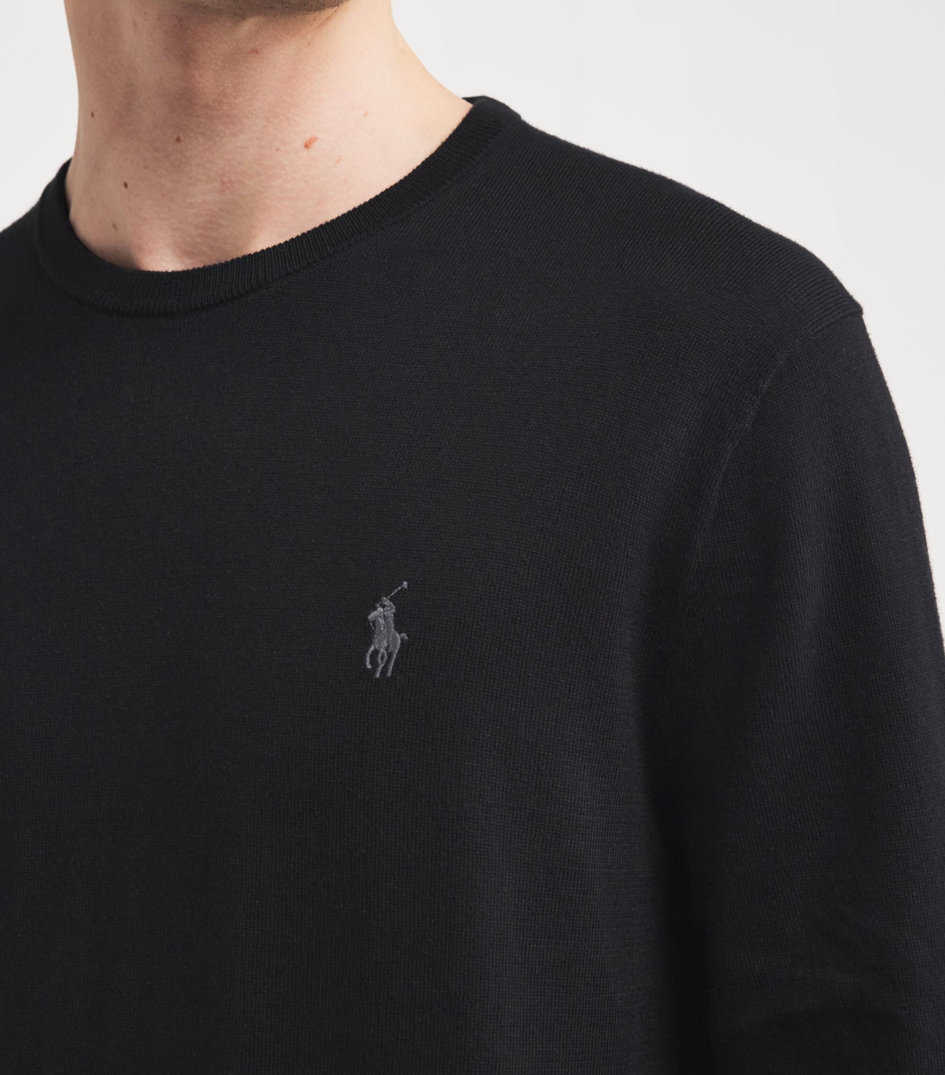 Polo Ralph Lauren Black Pima Cotton Sweater