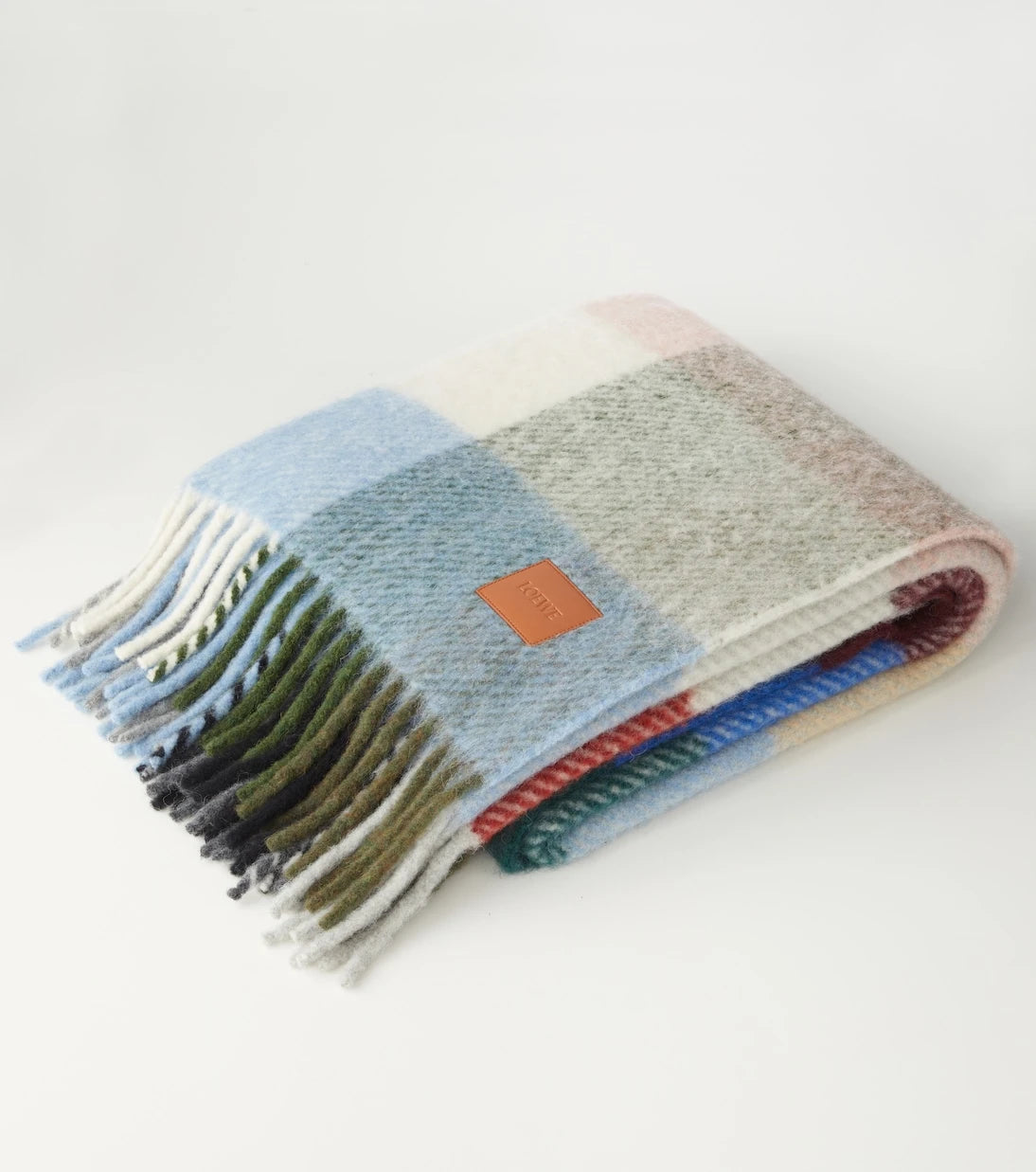 Loewe - Checked alpaca and wool-blend blanket