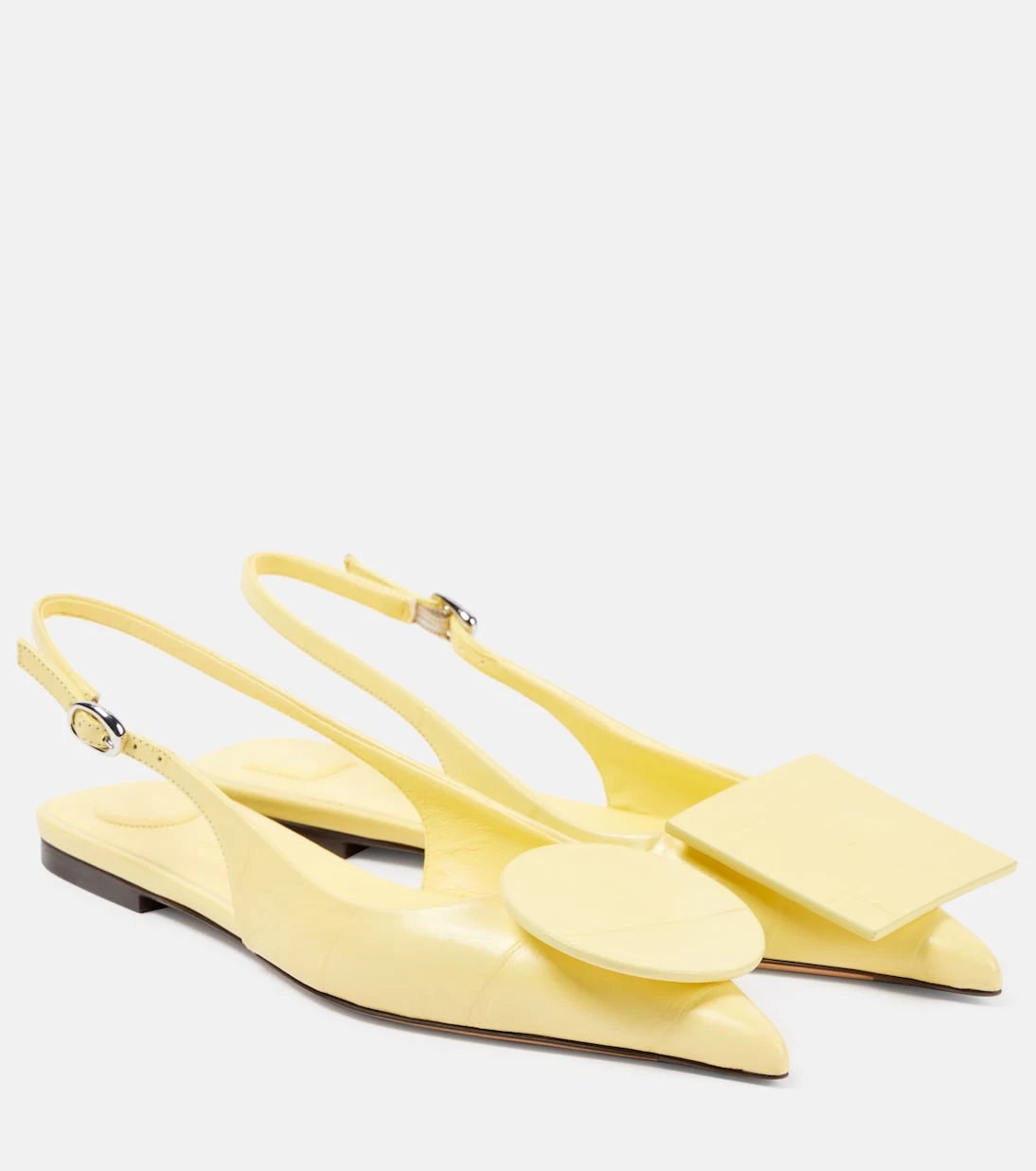 Jacquemus - Les Slingbacks Duelo leather ballet flats