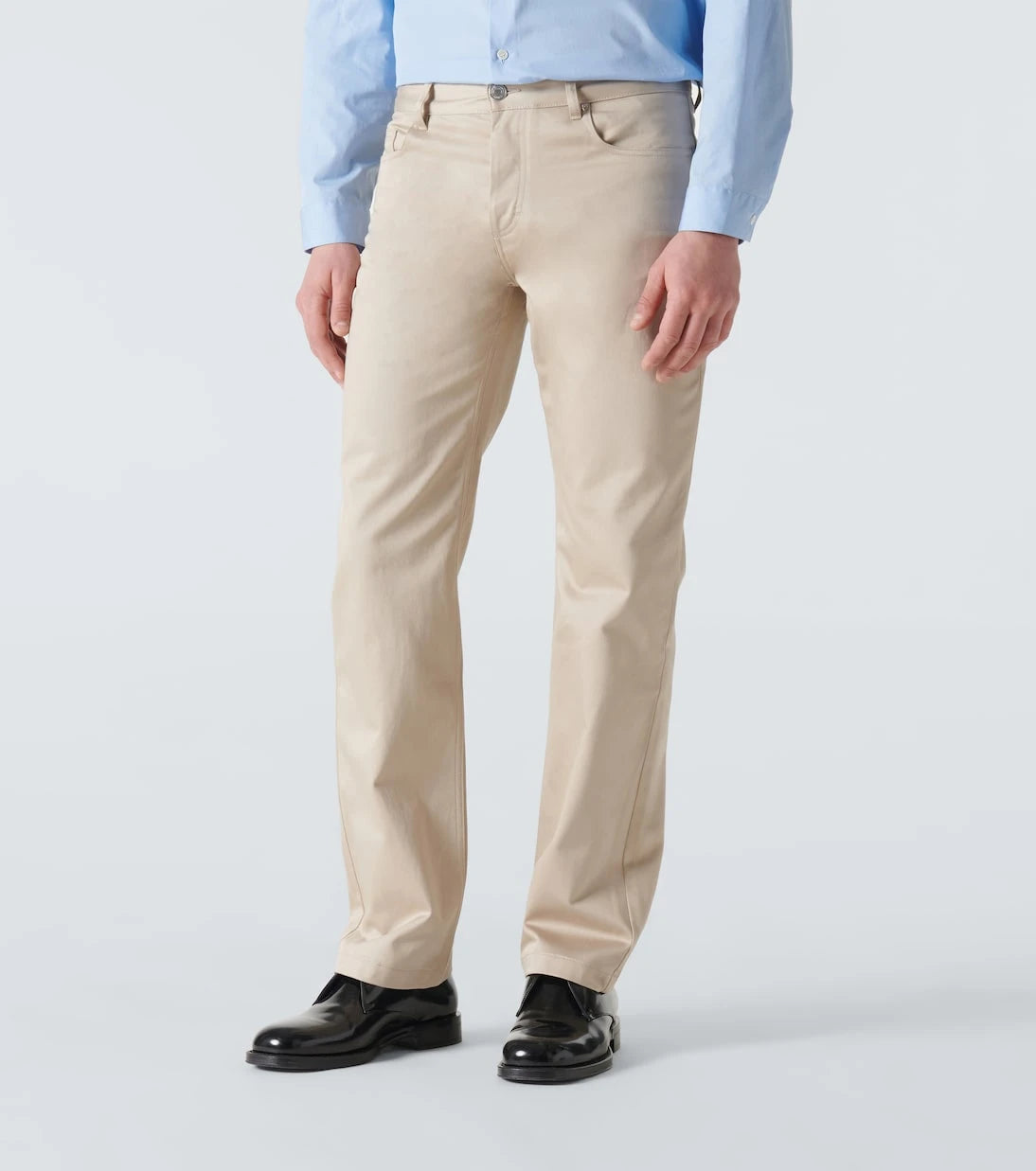 Ami Paris - Cotton satin straight pants