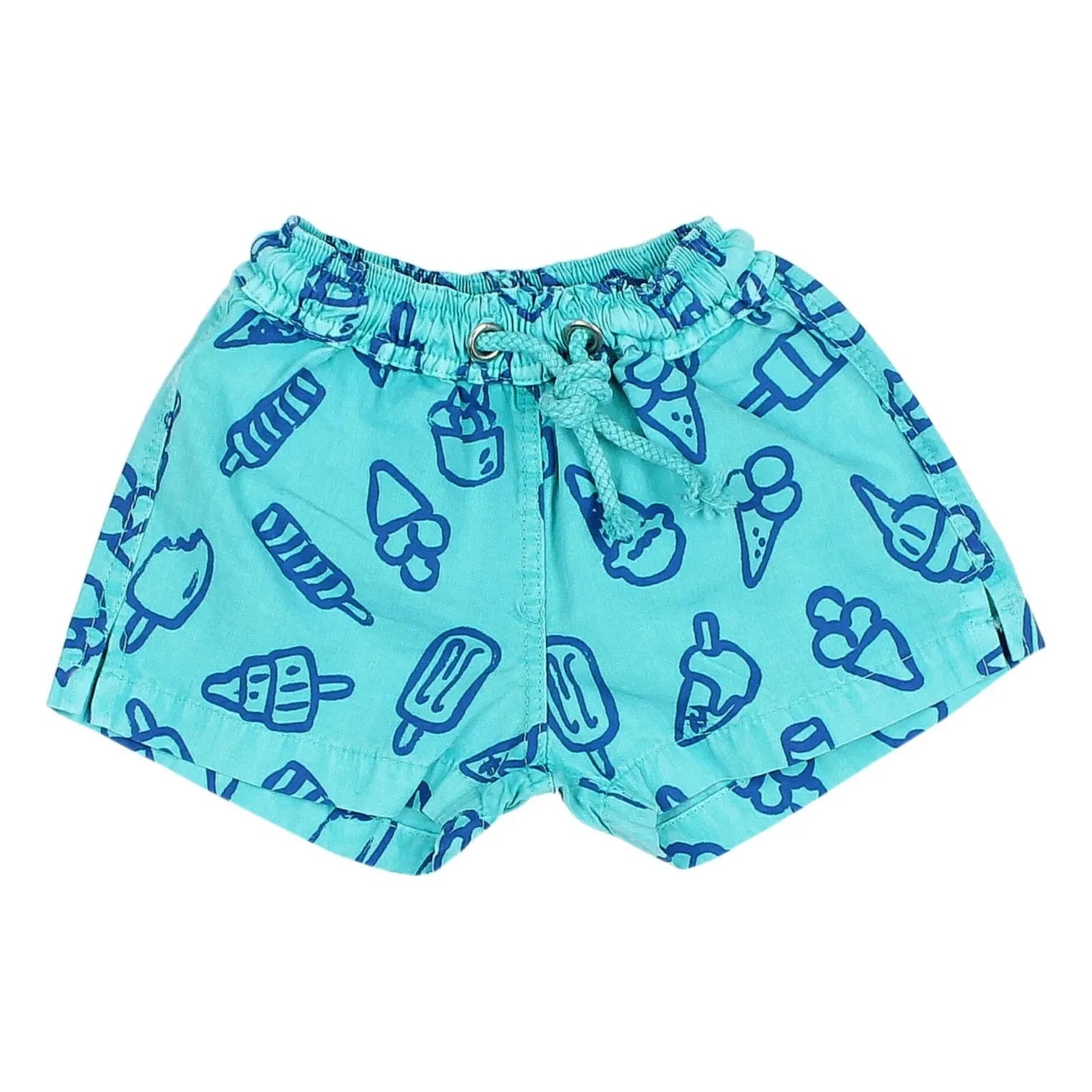 Búho - Bébé Glaces Coton Bio Bath Short | Turquoise