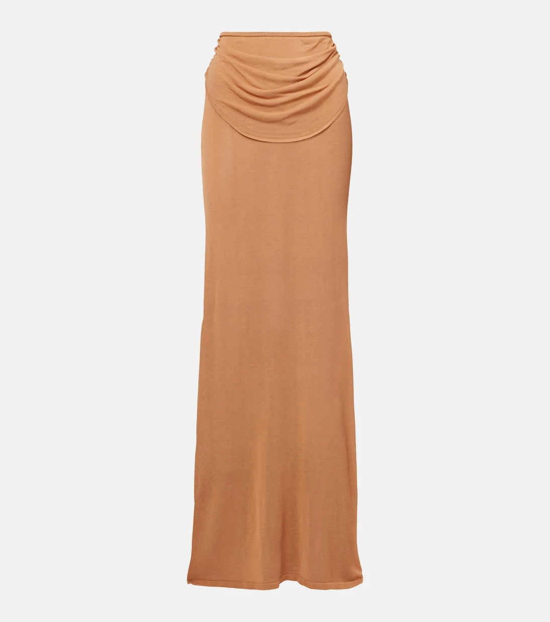 Aya Muse - Draped semi-sheer maxi skirt