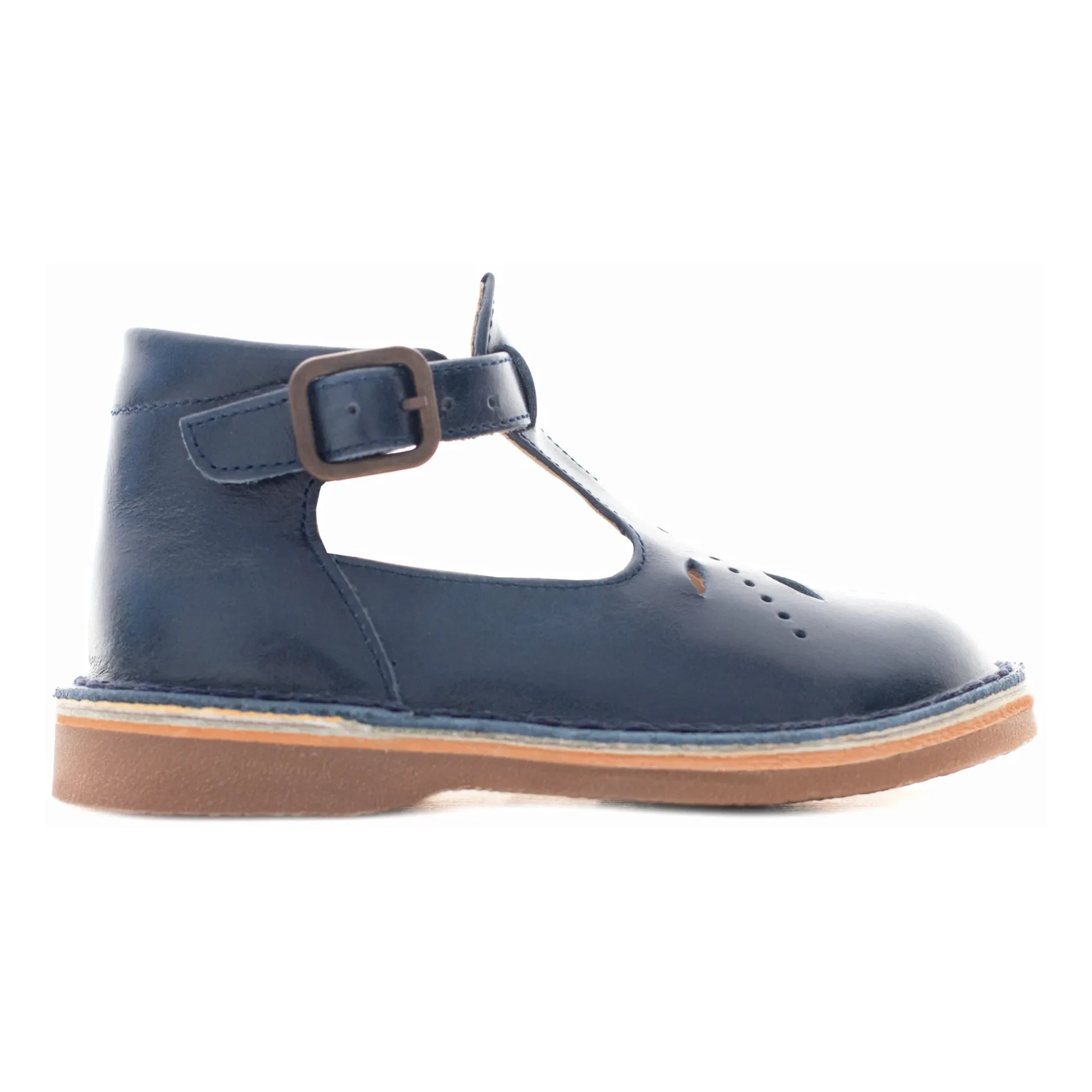Poppée - Mid Openwork Mary Janes | Navy blue