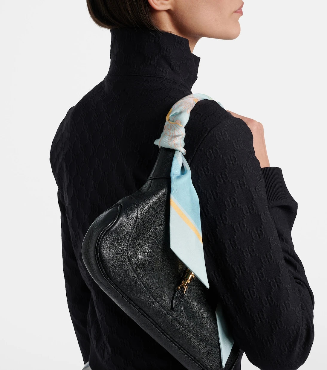 Gucci - Floral silk twill scarf