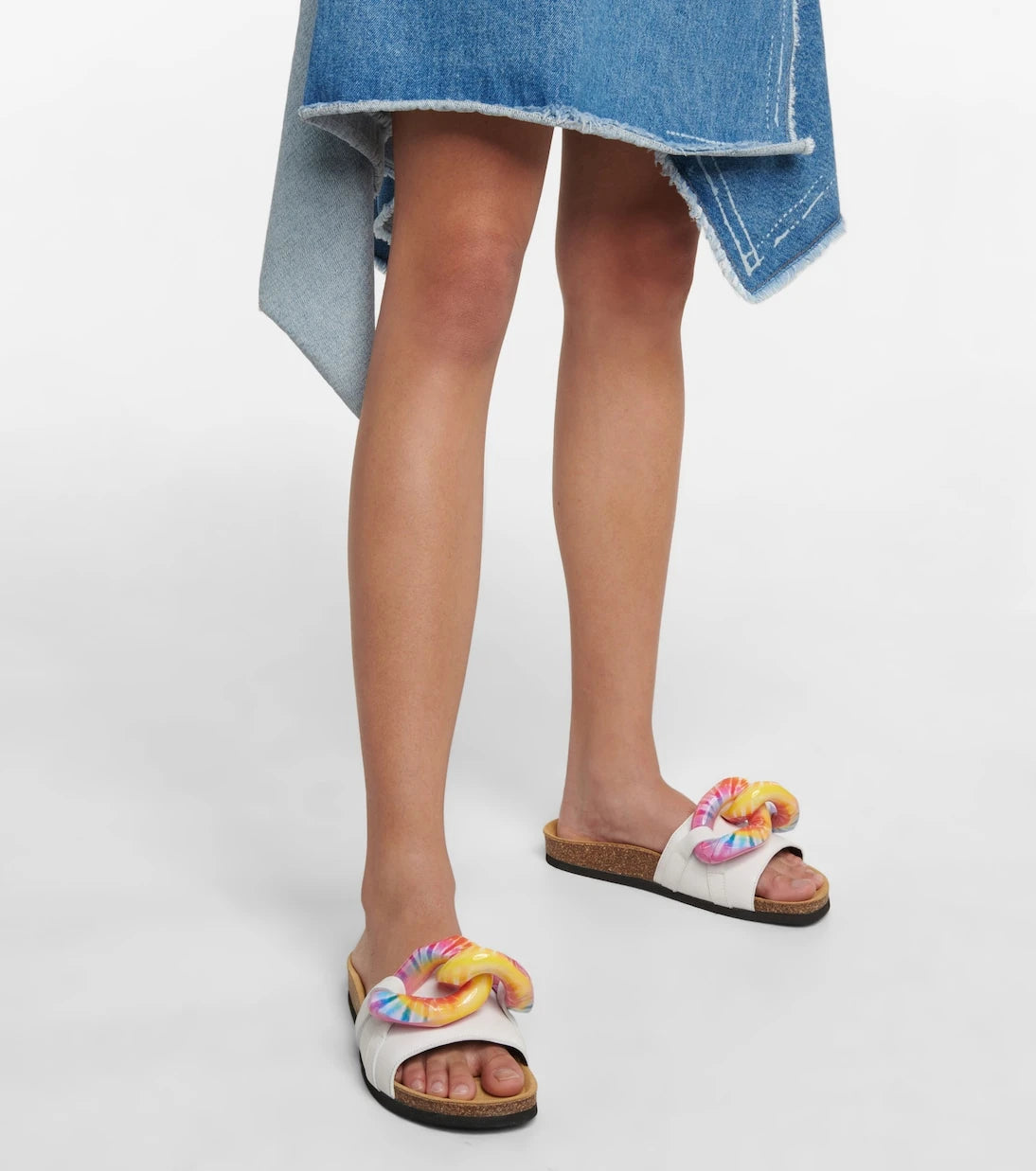 JW Anderson - Embellished leather slides