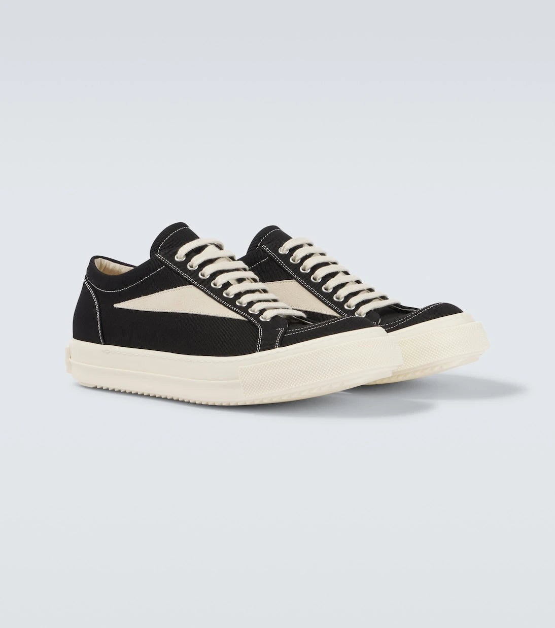Rick Owens - Vintage suede-trimmed canvas sneakers