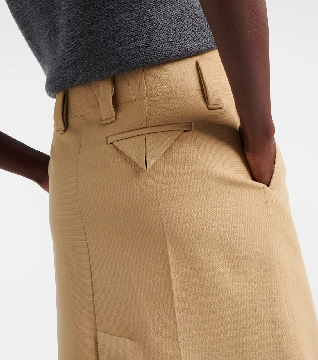 Bottega Veneta - Cotton canvas pencil skirt