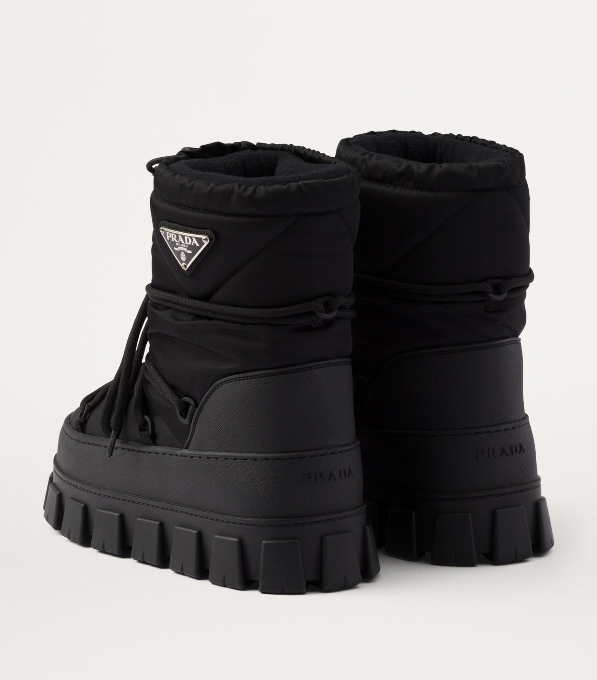 Prada Black Re-Nylon Après-Ski Boots 40
