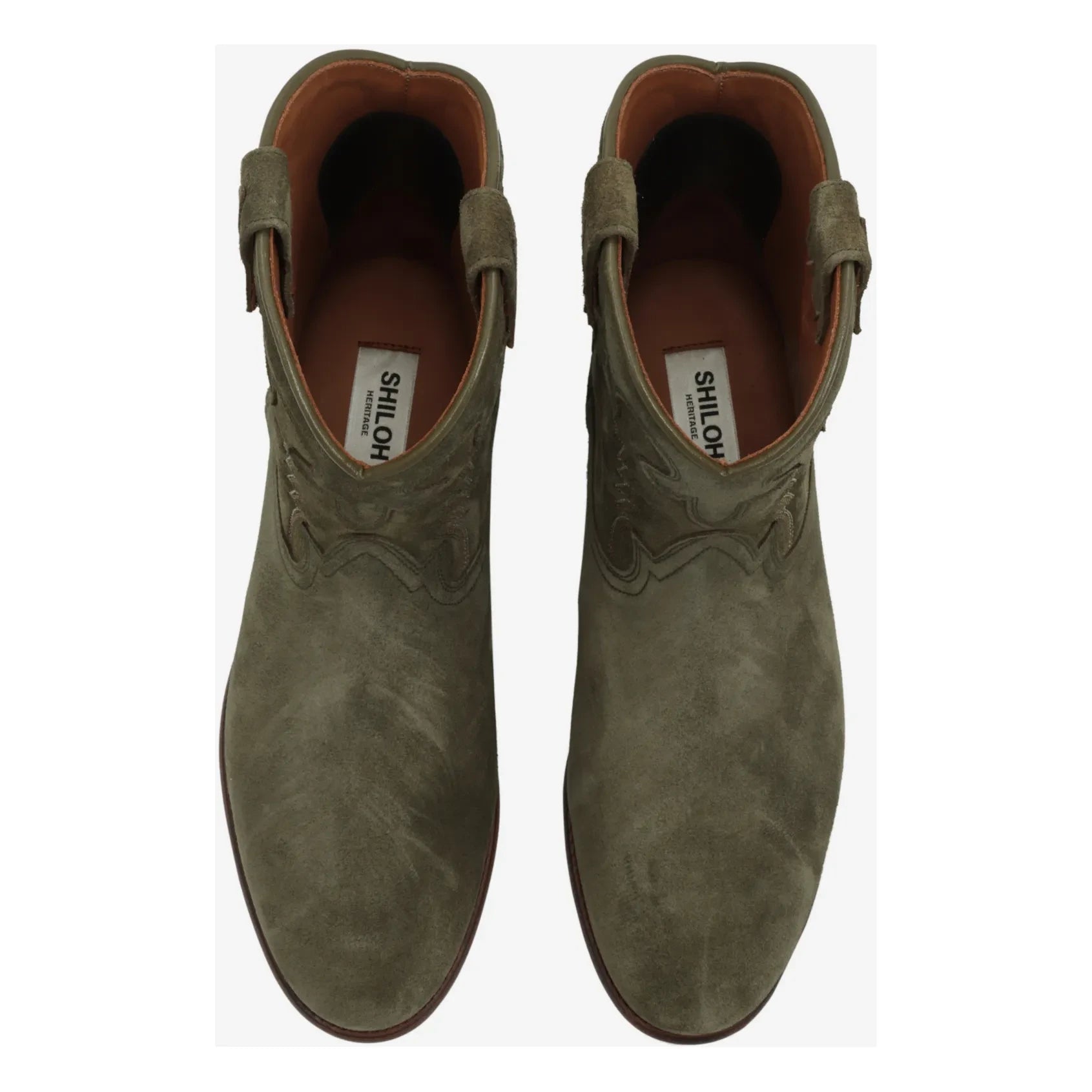 Shiloh Heritage - Early Midnight Suede Boots | Khaki