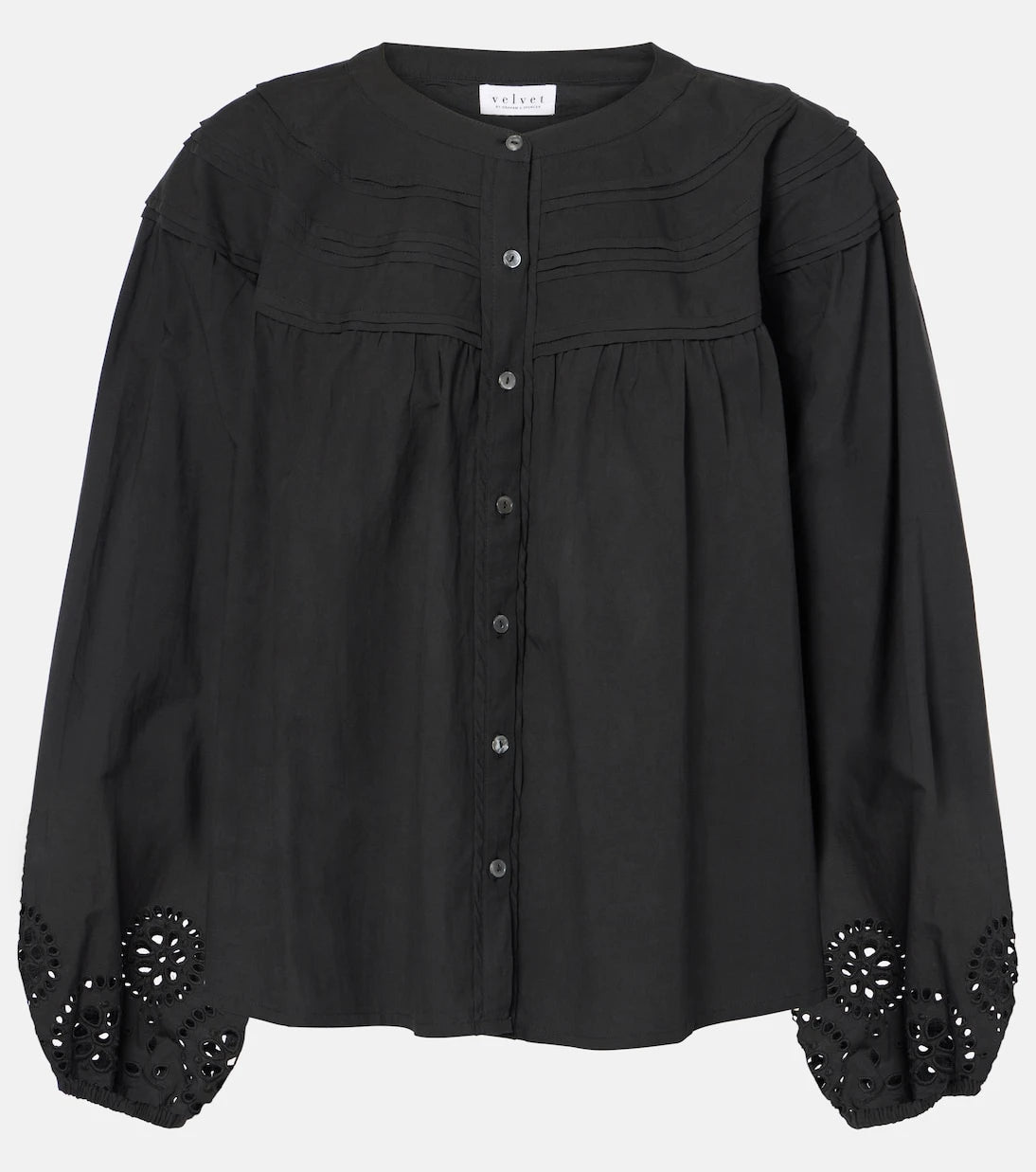 Velvet - Carden broderie anglaise cotton blouse