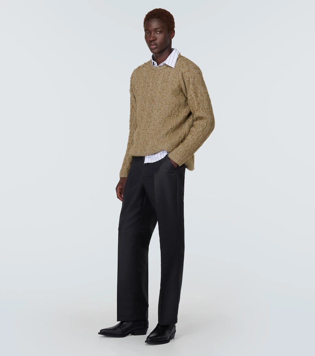 Our Legacy - Aran wool-blend sweater