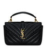 Saint Laurent Black Mini College Shoulder Bag
